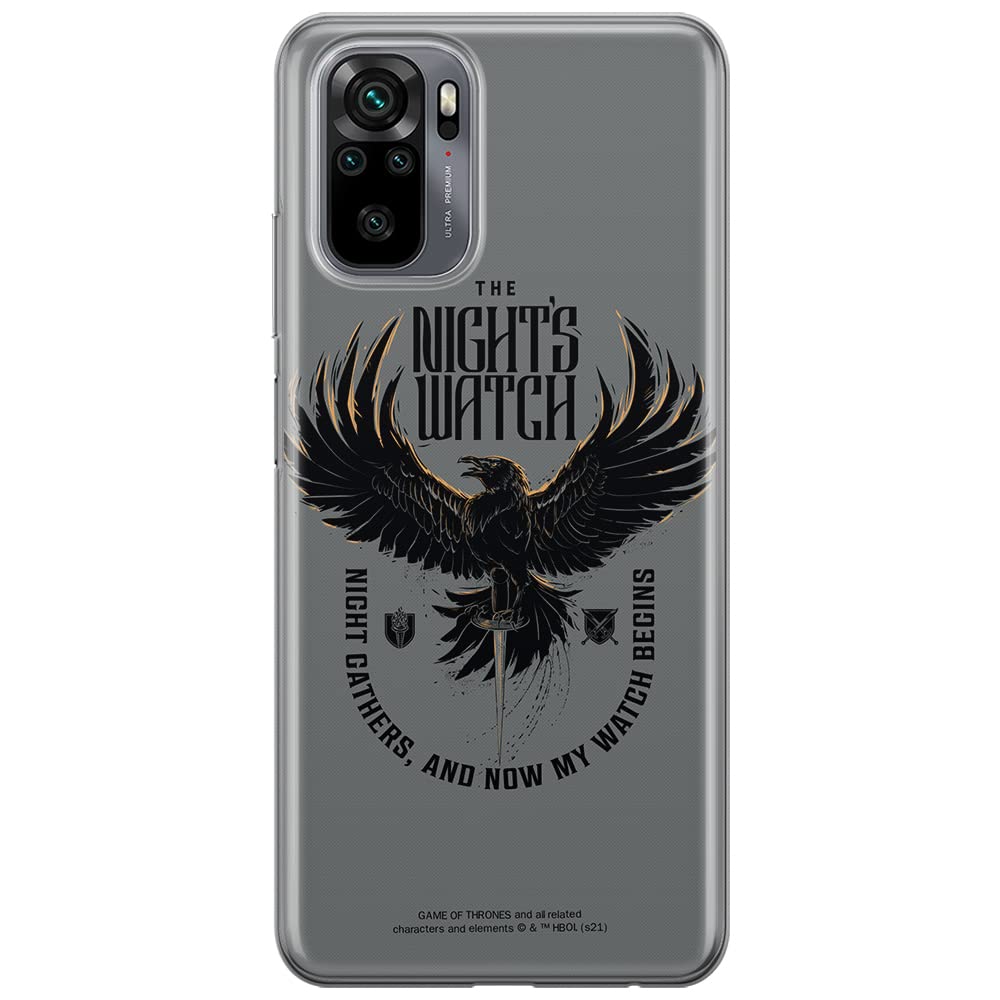 ERT GROUP mobile phone case for Xiaomi REDMI NOTE 10/ 10S original and officially Licensed Game of Thrones pattern 003 optimally adapted to the shape of the mobile phone, case made of TPU