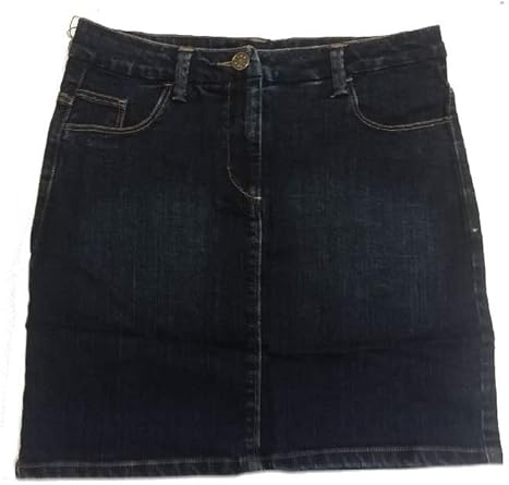 denim stretch mini skirt