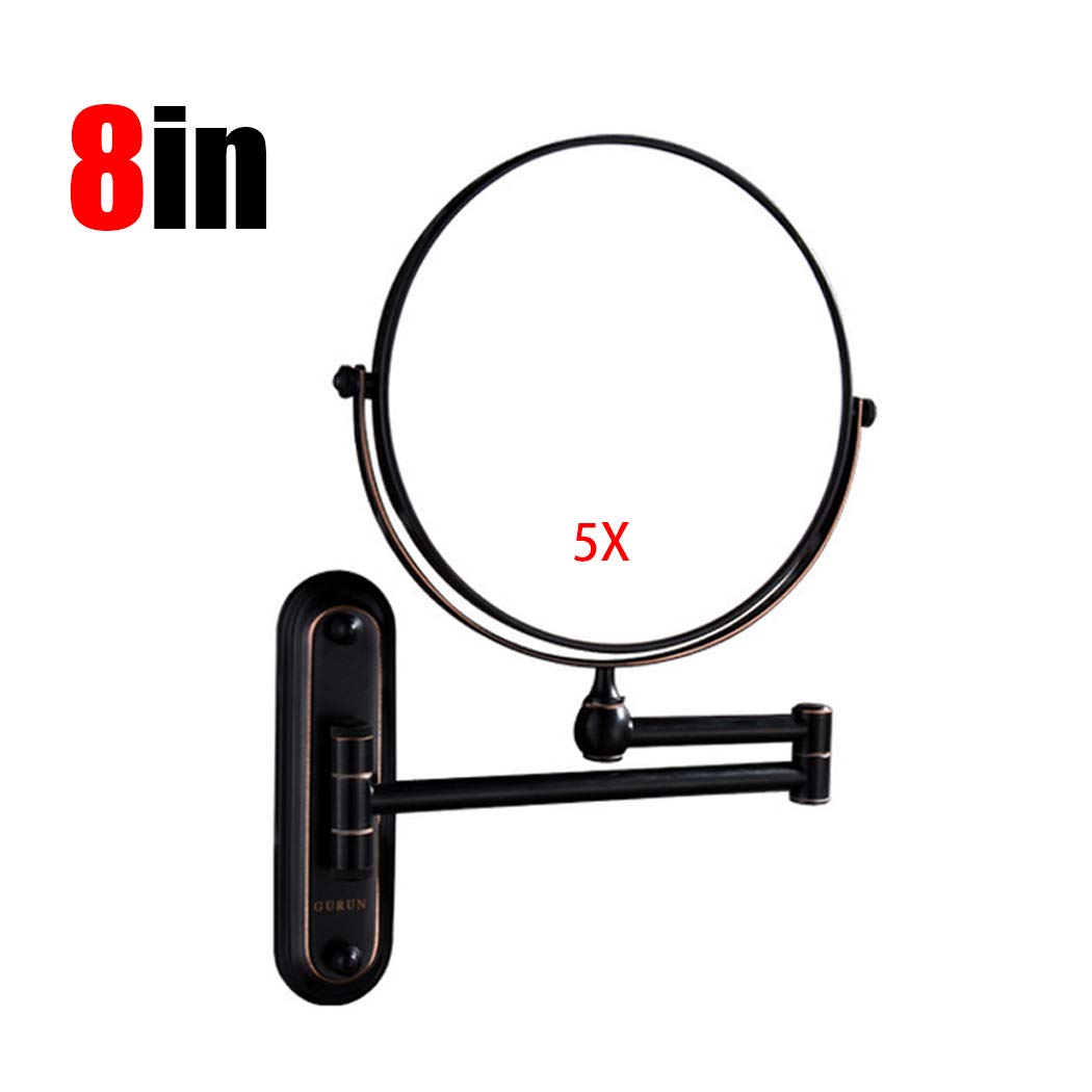 Doppelseitig Badezimmer Wandspiegel 360° Schwenkbarer Make-up Spiegel