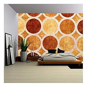 Abstract Grungel Dots Background Retro Poster - Removable Wall Mural | Self-Adhesive Large Wallpaper - 66x96 inches