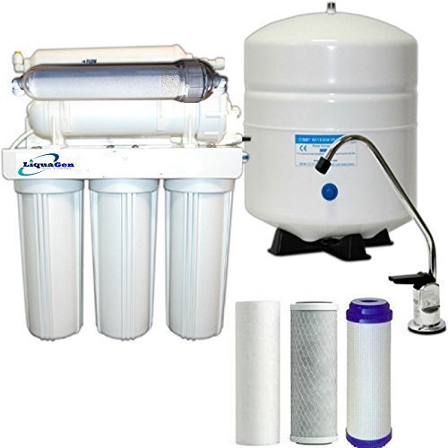 6 Stage pH Alkaline Mineral Reverse Osmosis Drinking Water System - 100 GPD