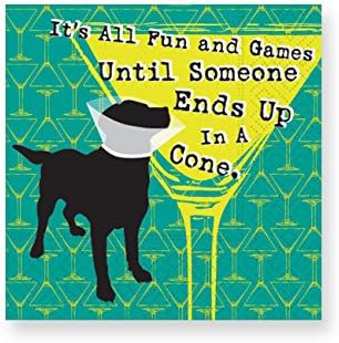 Design Design All Fun & Games Cocktail Napkins, Multicolor