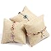 JJG GraceAngie 10 Pcs Burlap Pillow Bracelet Watch Jewelry Display Stand Organizer 3.15x3.15''