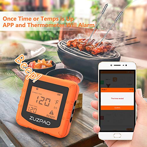 5 Wireless+Thermometer+Zuzpao+Stainless+Temperature