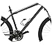 Lumintrail Bike Bottle Holder w/Handlebar Mount Adapter Lightweight Aluminum Alloy Bicycle Water cage (Black)