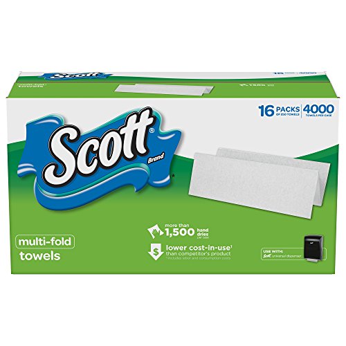 Scott Multifold Paper Towels for Small Business (08009), 9.2” x 9.4