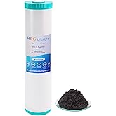 H&G Lifestyles 4.5 x 20 Iron Fluoride Water Filter Cartridge, Reduce Iron Manganese Fluoride,Compatible with ECP20-20BB, AP810-2, SPC-45-2020, R30-20BB, HDC3001,