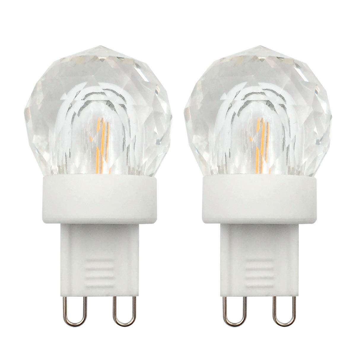 2 Pack Dimmable G9 Candelabra Base LED Candelabra Candle Base Bulbs