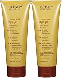 Alba Botanica Strong Hold Style Gel, 7 oz, 2 pk