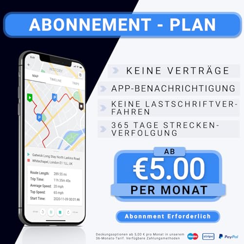 GPSLive DB2-4G GPS Tracker Car, Motorcycle, Motorhome, Car | Made in EU | Easy Installation | Live Tracking with App | No SIM Required | GPS Tracker GPS Transmitter | Transmitter