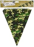 Beistle 50709 Camo Pennant Banner Party Supplies, Multicolored