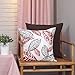 Phantoscope HANTOSCOPE Decorative Set of 2 New Living Series Falling Leaves Red and Brown Throw Pillow Case Cushion Cover 18