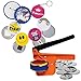 Badge-A-Minit 2 ¼” Button Maker Sampler Starter Kit - DIY Button Making Variety Kit with Multiple Different Button Sets, Arts and Crafts Kit