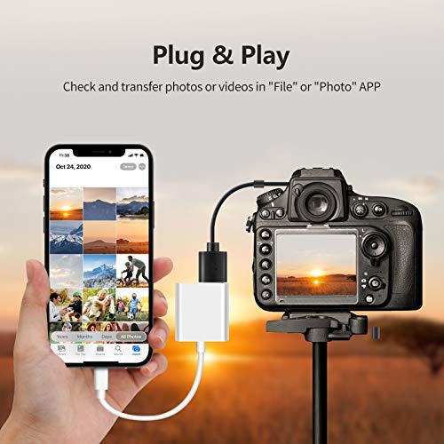 Plusysee USB Adapter iPhone, iPad Camera Adapters, USB Female OTG