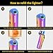 Kollea Lighter, Triple Jet Butane Torch Lighter Refillable, High Quality Jet Lighters with Punch & Stylish Design & Gift Box, Great Gift Ideas for Men(Butane Gas not Included)thumb 4
