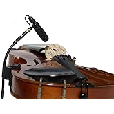 Rannsgeer Professional Violin Microphone Clip-On Wireless System | 4 Connectors, Phantom Power