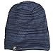 FORBUSITE Slouch Beanie Hats for Men Winter Summer Oversized Baggy Skull Cap (Navy with Black)