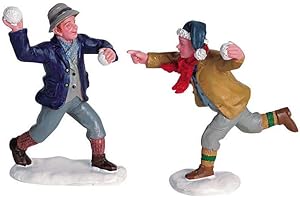 Lemax Christmas Village Snowball Fun Set of 2-62308