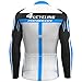 4ucycling Men’s Full Zip Moisture Wicking Long Sleeve Cycling Jersey, Breathable Running Tops - Bike Biking Shirt