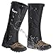 Hpory 1 Pair Hiking Leg Gaiters, Snow Boot Gaiters, Breathable Waterproof Walking High Leg Cover, 600D Anti-Tear Oxford Cloth, for Outdoor Research Climbing Fishing Hunting Trimming Grass