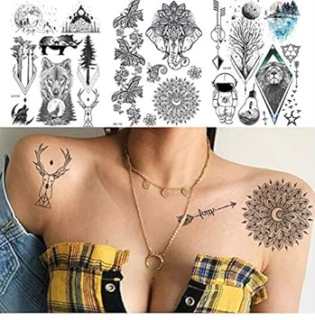 Ruofengcp Henné Mandala Fleur Indien Tribal Flèche De