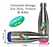 LLL-LIVE.LONG.LIFE Stainless Steel Water Bottle -Thermos Vacuum Insulated Triple-Wall,Ice Cold 40 Hours! New Technology - 17 Ounce with Leak Resistant,Multicolored