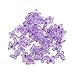 NUOLUX Mesh Wire Glitter Butterfly Pack of 50 (Purple)