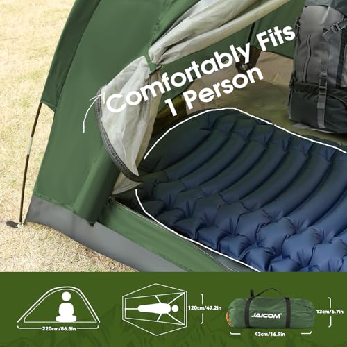 JAICOM Tent 1-4 Person Camping Tent, Lightweight, Stable, Waterproof Dome Tent, 3-4 Season Ultralight Tents with Small Pack Size, for Camping, Trekking, Family, Outdoor