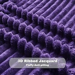 NEWCOSPLAY Super Soft Twin Blanket Purple Premium