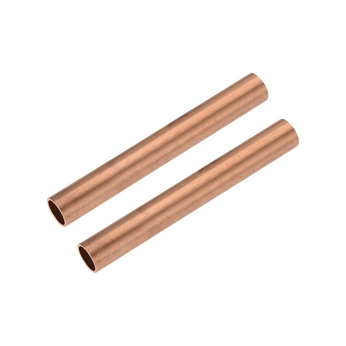 sourcing map Copper Round Tube, 13mm OD 1mm Wall Thickness 100mm Length Straight Pipe Tubing 2 Pcs