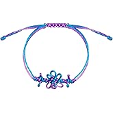 Kenailw Knot Bracelet Bracelet for Women Men Concert Outfit Fans Accessories (purple&blue)