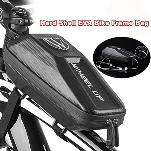 LETOUCH Bike Frame Bag, Bicycle Front Frame Phone Bag Hard Shell EVA Cycling Tools Bag Bike Top Tube Bag Waterproof MTB Road Storage Bag Cycling Accessories Pouch