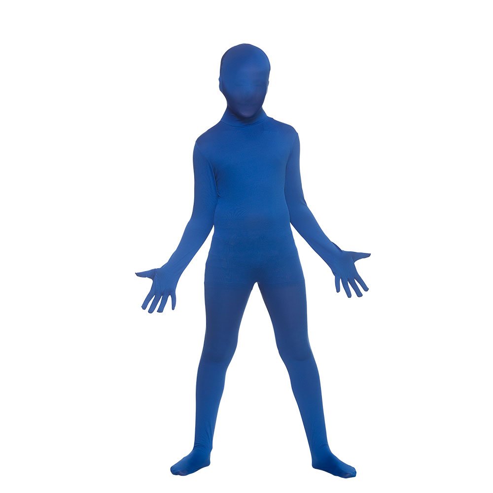 Wicked Costumes Unisex Kidz Skinz Fancy Dress Costume - Blue - Large (8-10 Years)