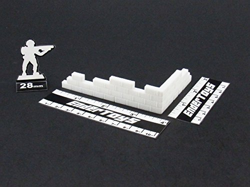EnderToys Brick Walls, Terrain Scenery for Tabletop 28mm Miniatures Wargame, 3D Printed and Paintable