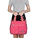 ZYSUN Tote Bag,Nylon Lightweight Handbags for Women with Multi-Pocketed by (2-Bright Pink)