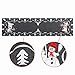 Simhomsen Embroidered Snowman Table Runner for Christmas Holidays Decorations, Dark Gray (13 × 54 Inch)