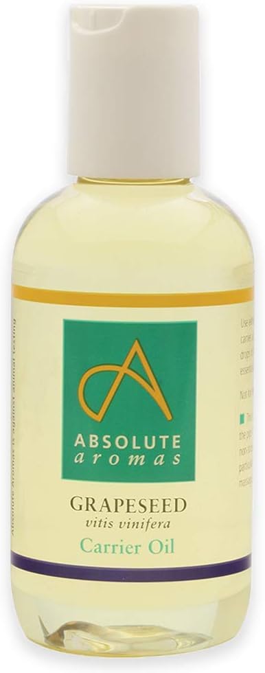 Absolute Aromas Grapeseed Oil 150ml, Pure, Natural, Vegan, GMO-Free, Massage Carrier Oil and Moisturiser for Hair Skin