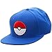 Pokemon Pokeball Logo Snapback Cap Hat New Licensed Blue