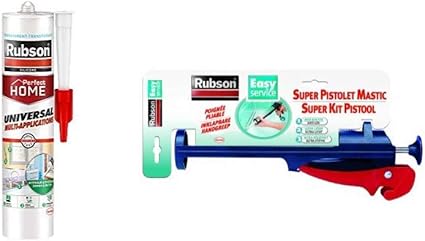 Rubson Perfect Home Mastic Universel Transparent Joint Silicone Pour Fissures Et Joints Rubson Easy Service Pistolet Extrudeur Pour Cartouche De Mastic Amazon Fr Bricolage