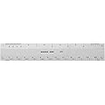 Pacific Arc, Professional 6" Four Bevel Architect Flat Scale Ruler, Plastic, Open Divided: 1/8, 1/4,3/8, 1/2, 3/4, 1,1 1/2 & 3" to The Foot - Made in Japan