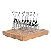 LOHAS Home 10-Pack Non-Slip Wooden Collection Slack Hanger, Wood Skirt Hangers, Natural Finish