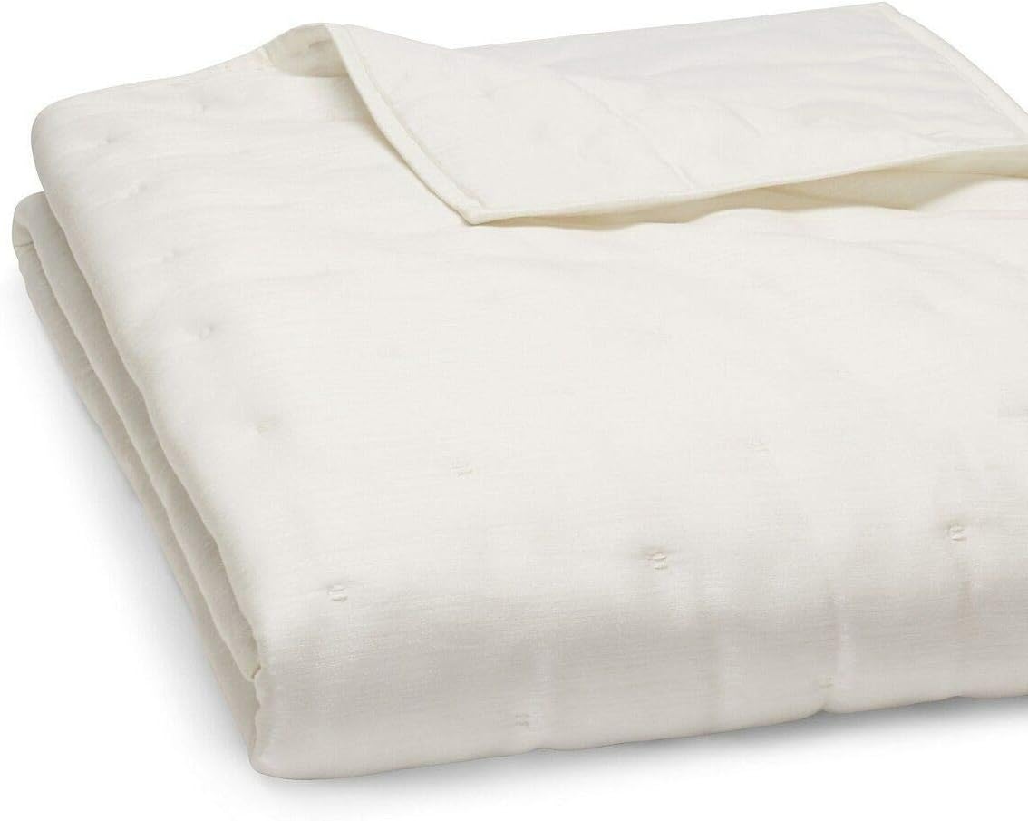 Hudson Park Edienne Ivory Full/Queen Coverlet