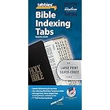 Large Print Bible Indexing Tabs - Silver: Bible Indexing Tabs