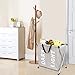 Chrislley X-Frame Double Laundry Basket 2 Section Oxford Dirty Laundry Hamper Sorter Waterproof with Handles（Beige