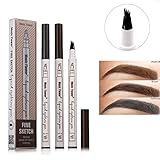 Cloud Retailers Eyebrow Tattoo Pen Microblading-3D Fork Tip-Chestnut, Brown, Dark Gray