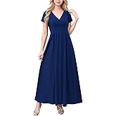 DeftSharp Women Sleeveless Ruffle Dress Summer Party Evening Wedding Guest Maxi Dresses