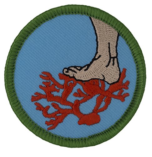 Crushed Coral Patrol Patch - 2" Diameter Round Embroidered Patch