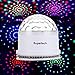Party Lights,Supertech Muliti Color Changes Sound Actived Auto RGB Mini Rotating Magic Disco Ball Strobe Stage Lights For DJ Dancing Show Concert Xmas Halloween,White
