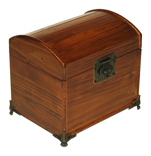 Mountain Woods Valencia Antique Style Recipe Box w/ Legs