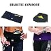 Running Belt, Money Belt, Wide Waist Pack, Fitness Flip Belt, Insulin Pump Belt with Sweatproof pocket - Fits iPhone plus - Includes Free Flashlight - Available in Plus SIzes